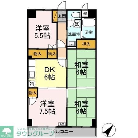 ユナイテッドマンションの物件間取画像